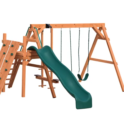 A-Frame w/ Rock Wall