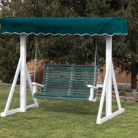 Vinyl Swing Frame w/ Canopy